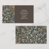 Tangled-draden Abstract Visitekaartje ontwerp (Voorkant / Achterkant)