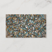 Tangled-draden Abstract Visitekaartje ontwerp (Achterkant)