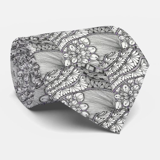 Tangled Elegance Necktie Stropdas (Opgerold)