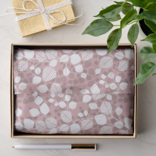 Tangled Foliage Canopy Blush Botanische Silhouet Tissuepapier