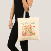 Tangled Kitten Christmas Tote Bag (Devant (produit))