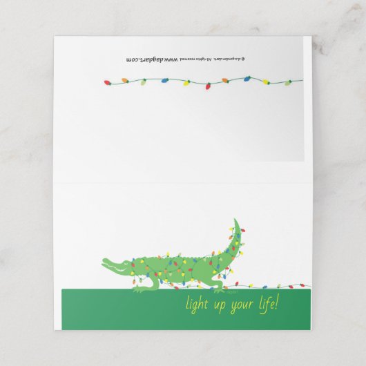 Tangled Lights Vakantieplaatskaarten (Buitenkant ongevouwen)