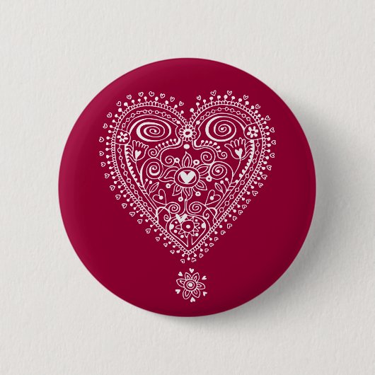 Tangled Love Ronde Button 5,7 Cm (Voorkant)