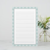 Tangled-schermpatroon Briefpapier (Staand voorkant)