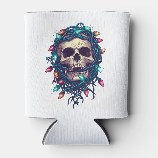 Tangled Skullmas � Funny Xmas Skeleton Blikjeskoeler (Voorkant)