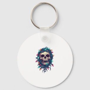 Tangled Skullmas - Grappige Kerst Schedel Sleutelhanger