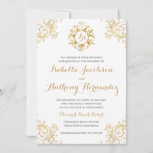 Tangled Sun Invitation Kaart (Voorkant)