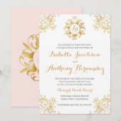 Tangled Sun Invitation Kaart (Voorkant / Achterkant)