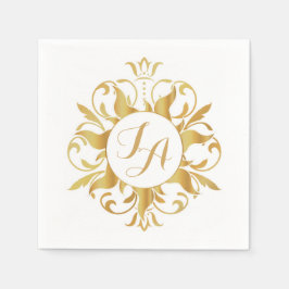 Tangled Sun Monogram Napkins Servet