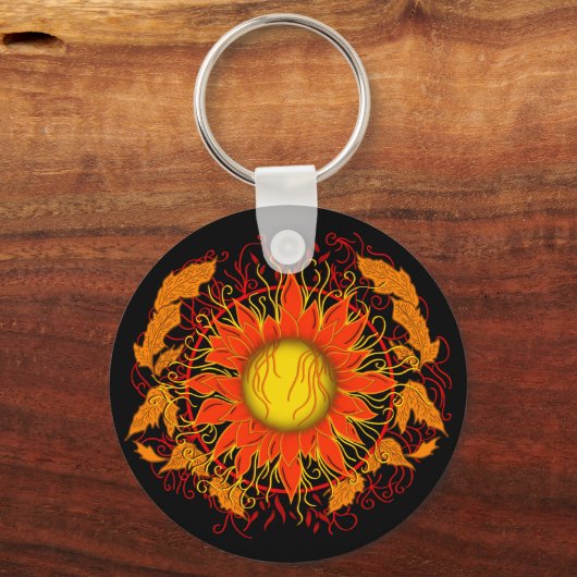 Tangled Sun Sleutelhanger (Achterkant)