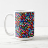 "Tangled" Tiled Abstract Design Mug (Gauche)