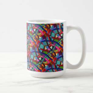 "Tangled" Tiled Abstract Design Mug