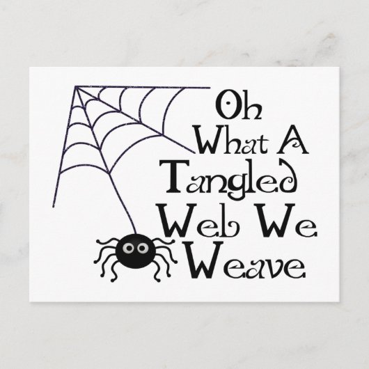 Tangled Web Spider Briefkaart (Voorkant)