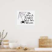 Tangled Web Spider Poster (Keuken)