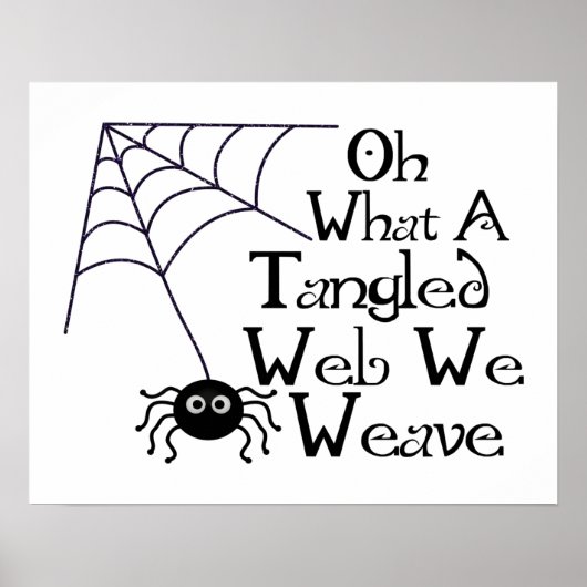 Tangled Web Spider Poster (Voorkant)