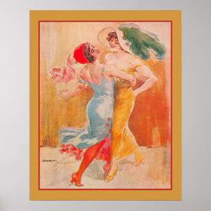 "Tango" Art Deco uit 1920 Poster