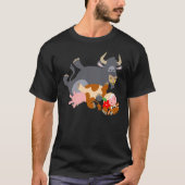 Tango! (cartoon stier en koe) T-shirt (Voorkant)