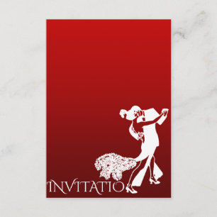 Tango Classic Dance Personalized Red Wine Field Kaart