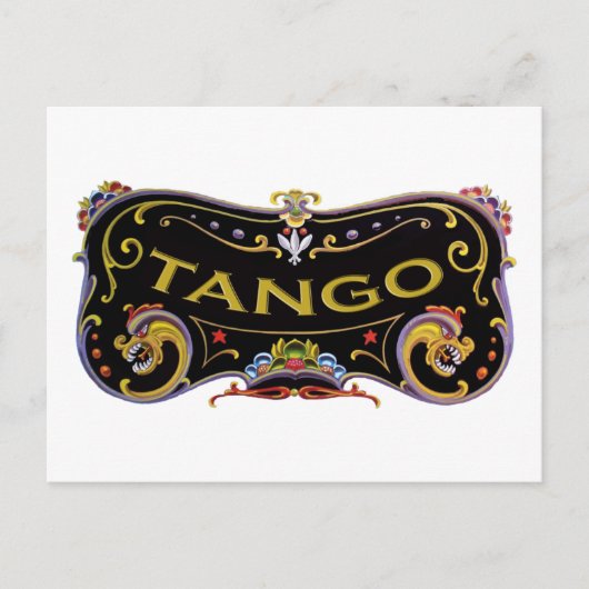 Tango coole design! briefkaart (Voorkant)