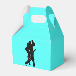 Tango Dancer Couple Favor Box - Uw kleur - Tekst Bedankdoosjes