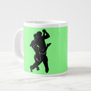 Tango Dancer Couple Mok - Uw kleuren - Tekst