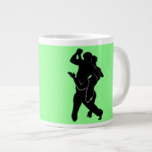 Tango Dancer Couple Mug - Vos Couleurs - Texte (Devant droit)
