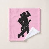 Tango Dancer Couple Pink Bath Towels Colors (Gant de toilette)