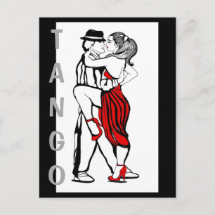 Tango Dancers Briefkaart