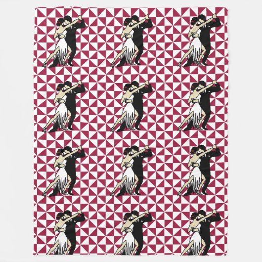 Tango Dancers Fleece Deken (Voorkant)