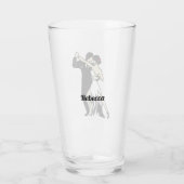 Tango Dancers Glas (Achterkant)