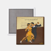 Tango Dancers Magnet Dance Gift (Recto/Verso)