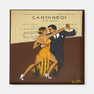 Tango Dancers Magnet Dance Gift