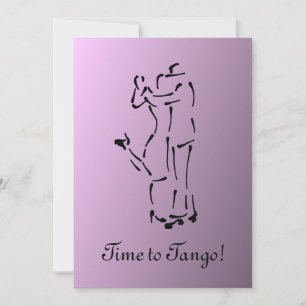 Tango Dancers met  slogan Kaart