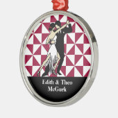 Tango Dancers Metalen Ornament (Links)