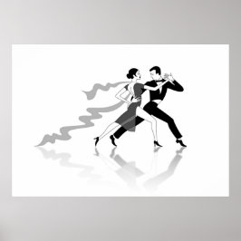 Tango Dancers Poster