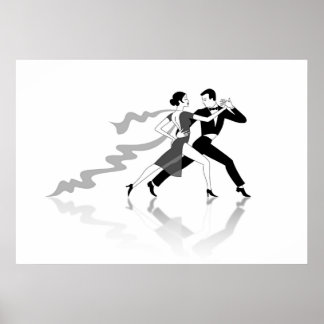 Tango Dancers Poster