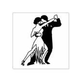 Tango Dancers Rubberstempel (Afrduk)