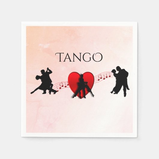 Tango Dancers Servet (Voorkant)