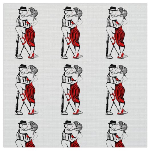Tango Dancers Stof (Swatch)