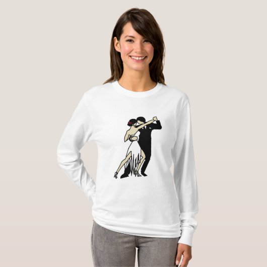 Tango Dancers T-Shirt,  T-shirt (Voorkant volledig)