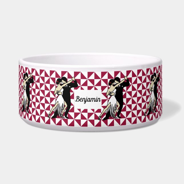 Tango Dancers Voerbakje (Voorkant)