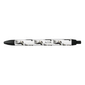 Tango Dancers zwart-wit,  Zwarte Inkt Pen (Voorkant)