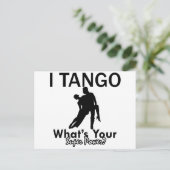 Tango-dansdesign Briefkaart (Staand voorkant)