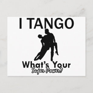 Tango-dansdesign Briefkaart