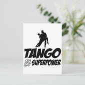 Tango-dansdesign Briefkaart (Staand voorkant)