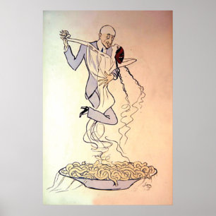 Tango-dansen van 1900 Poster