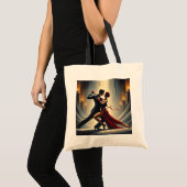Tango dansend paar tote bag (Voorkant (product))