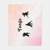 Tango Dansers Fleece Deken (Voorkant)