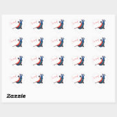 Tango-dansers - handschildering hart sticker (Vel)