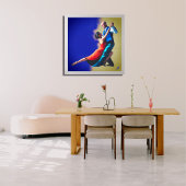 Tango-dansers - handschildering poster